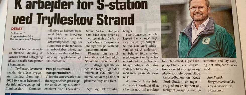 S-tog i Trylleskov Strand